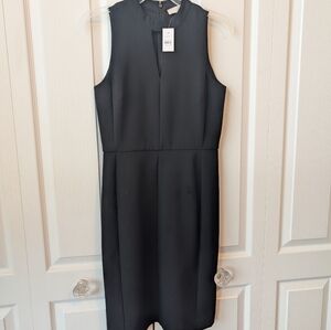 LOFT Black Midi Dress